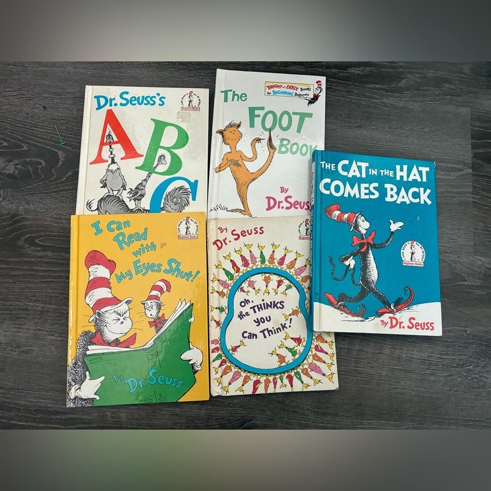 Dr. Seuss Children's Book Bundle ABC My Eyes Shut Cat and the Hat Returns